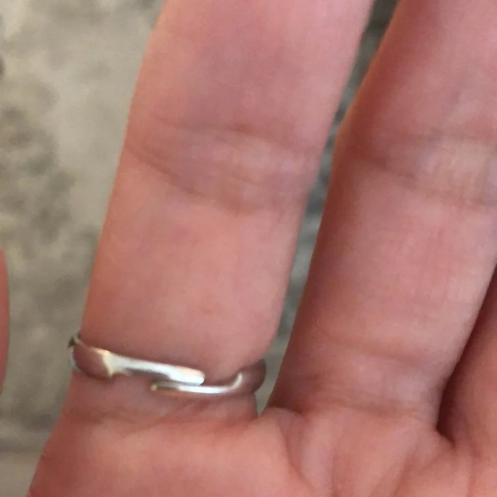 Pink Aurora Borealis + Silver Cystal Ring